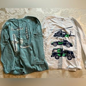 Carters Big Boys Airplane Cotton Long Sleeve Tee’s
